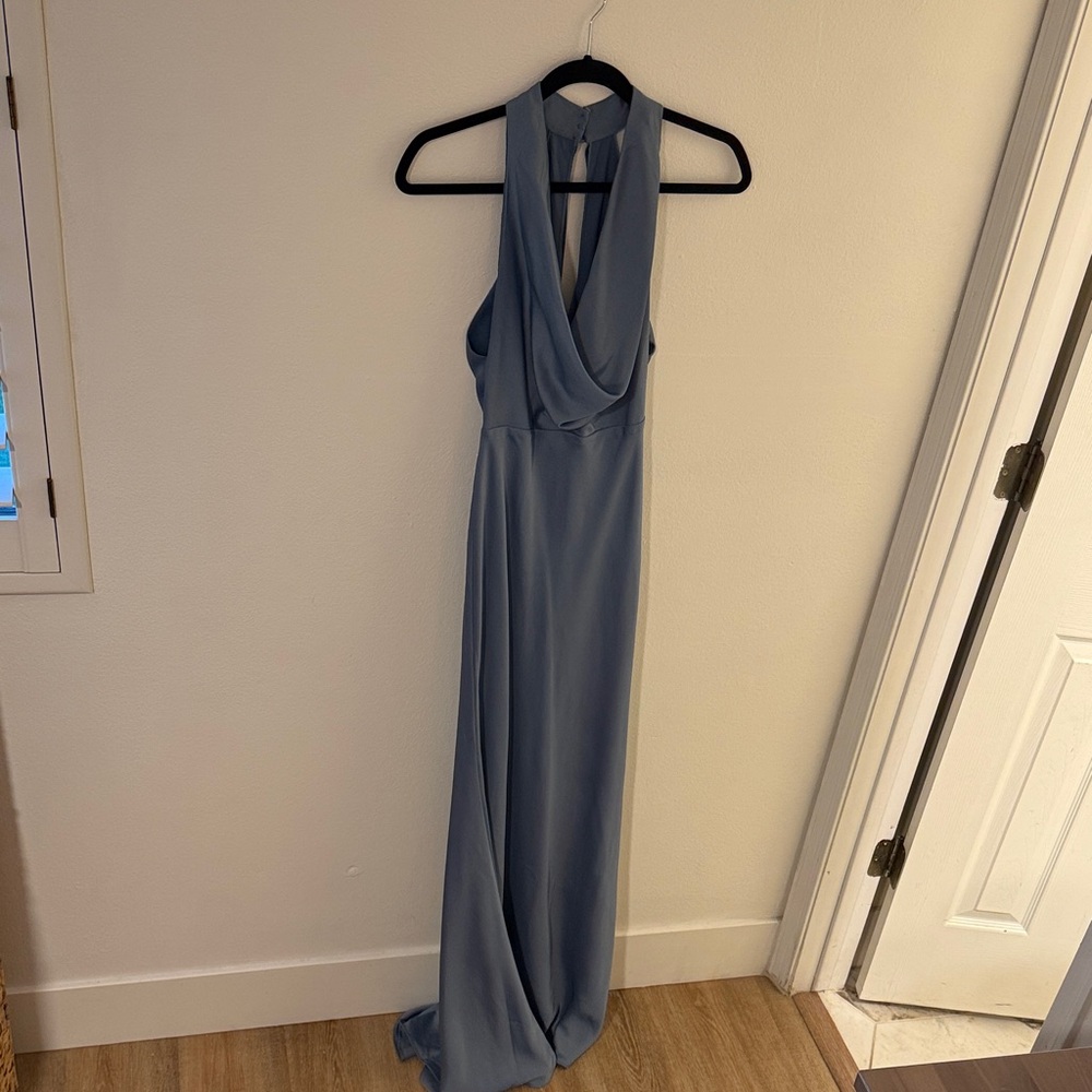 ASOS Backless Blue Maxi Dress